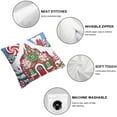 thumbnail image 6 of Christmas Joy Candy Gingerbread Theme Pillow Cover Set Supplies for Bed Home and Outdoor Car Sofa Living Room Christmas Decorations Square Pillowcase, 6 of 7