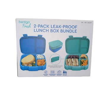 Bentgo Fresh Leak Proof Plastic Reusable Lunch Box 2 Count