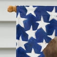 thumbnail image 3 of Chocolate Labrador Patriotic House Flag, 3 of 4