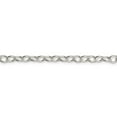 thumbnail image 2 of White Sterling Silver necklace Cable chain 24 in 5.3 mm, 2 of 5