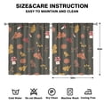 thumbnail image 2 of Mushroom Curtains-Blackout Curtains Bedroom Decor Living Room Darkening Grommet Window Drapes 2 Panels Set 53x63 inch, 2 of 2