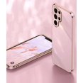 thumbnail image 5 of Compatible with Galaxy S22 Ultra Case Cover Cute Full Camera Lens Protection & Electroplate Shockproof Bumper Case Soft TPU Protective Phone Cases for Samsung Galaxy S22 Ultra 5G 6.8"-Pink, 5 of 5