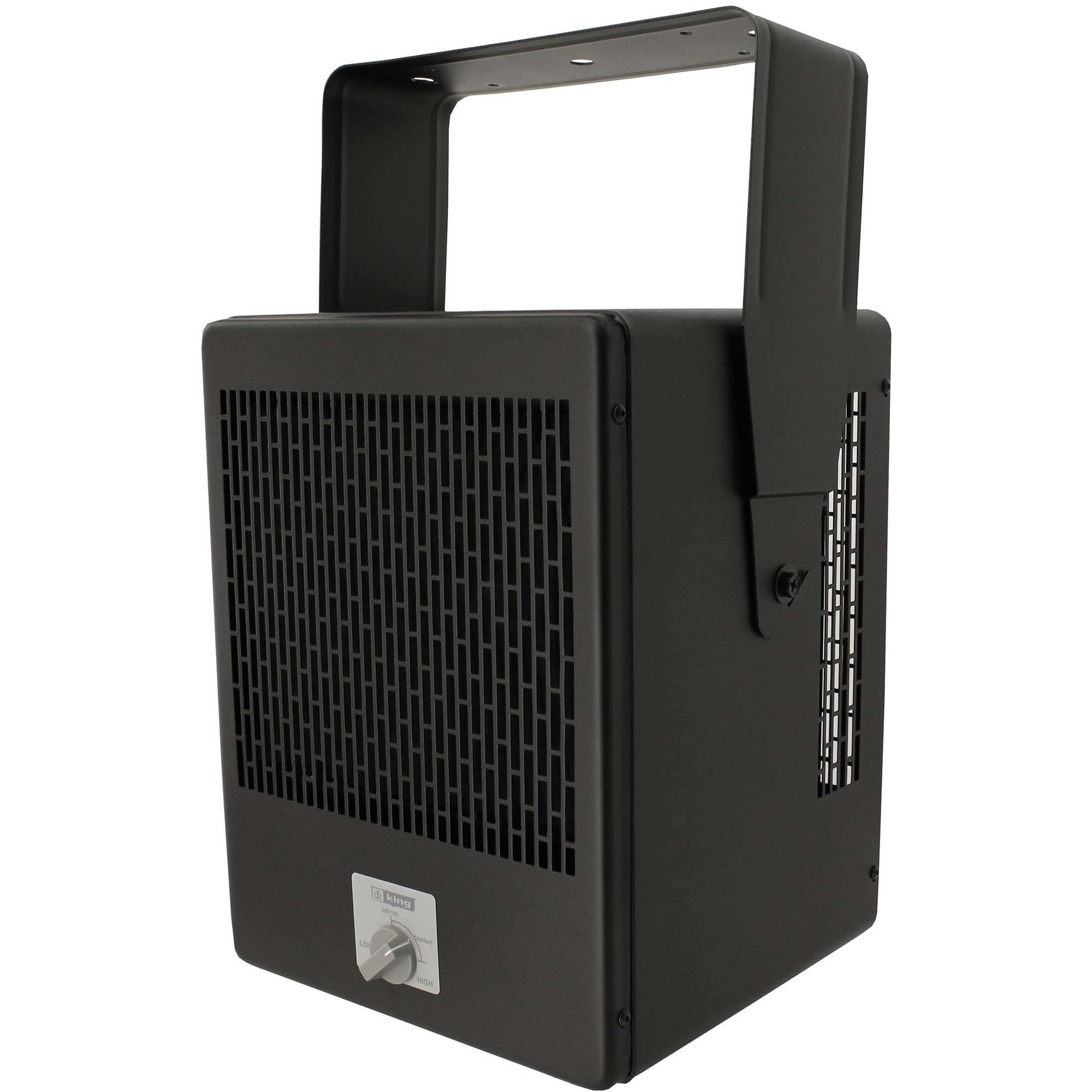 King EKB2450TB 240V 5000W Fixed Mount Garage Heater, Black by King