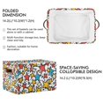 thumbnail image 2 of Yayeee Canvas Storage Basket with Handles for Shelves Fabric Bins Closet Organizer, Colorful Stars, 2 of 8
