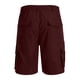thumbnail image 4 of pstuiky Pantalones cortos deportivos, Pantalones cortos casuales de moda para hombre, con múltiples bolsillos, botón, cremallera y cintura elástica. Pantalones cortos cargo, 4 of 6