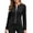 Black, variant on Womens Long Sleeve Zip Up Jacket,Lightweight Fashion Jacket Sculpted Seams Casual Outerwear,Gray Women's S-XXL