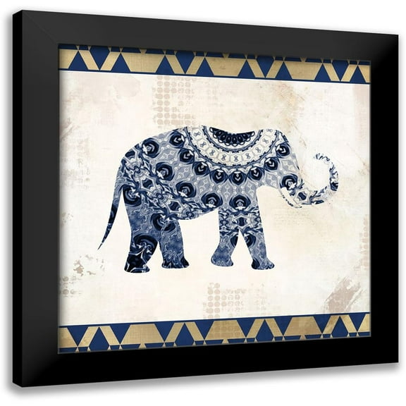 Kimberly, Allen 12x12 Black Modern Framed Museum Art Print Titled - On Safari 1