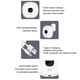 thumbnail image 4 of Dispensador de Jabón Ygjytge Ajustable 300ml Sin Contacto 3 Niveles Blanco, 4 of 9