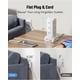 thumbnail image 3 of Regleta de alimentación de torre, con 12 tomas y estación de carga USB de 35W (2 USB-A y 2 USB-C), 1625 W/13 A, protector de sobretensiones de 1700 J, cable de extensión de enchufe plano de, 3 of 7