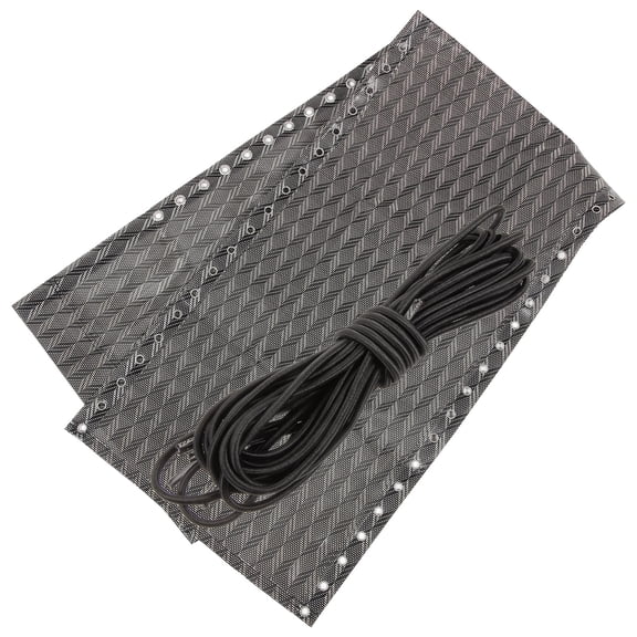 SEWOART Lounge Chair Replacement Cloth Black Sturdy Canvas for Repair 1Set