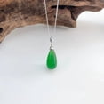 thumbnail image 5 of 14K Gold Vintage Jade Necklace, Natural Agate Waterdrop Pendant, Classic Jewelry Gift for Women, 5 of 5