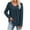 Navy（1）, variant on Diufon Womens Sweaters Plus Size Fall Casual Solid Color Pullover Tops Fashion V Neck Pleated Long Sleeve Tops