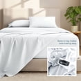 thumbnail image 6 of Bare Home 22" Extra Deep Pocket Sheet Set - Premium 1800 Collection - Ultra-Soft - Split King, White, 6 of 10
