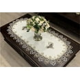 thumbnail image 3 of Coffee Tablcloth Lace Doilies for Side Table/End Table/Dining Table Centerpiece Decor, Table Top Dust-Proof Cover, Oval Table Cloth, 3 of 3