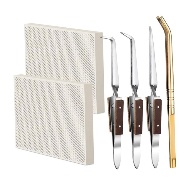 2 placas de soldadura de panal para soldar, panel de panal de cerámica duradero para 6 piezas