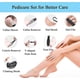 thumbnail image 5 of Professional 13-in-1 Foot Callus Remover Set - Electric Foot File with 3 Rollers, 2 Speeds & Battery Display for Hard, Cracked & Dry Skin (Black), 5 of 5