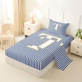 thumbnail image 2 of Erosebridal Letter T Kids Twin Sheet Sets, Modern Abstract Bedding, 3pcs, 2 of 5