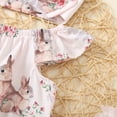 thumbnail image 3 of TAIAOJING Baby Girl Clothes Bodysuit Printed Easter Sets Day Headbands Romper Bunny Outfits For Girl 18-24 Months, 3 of 4