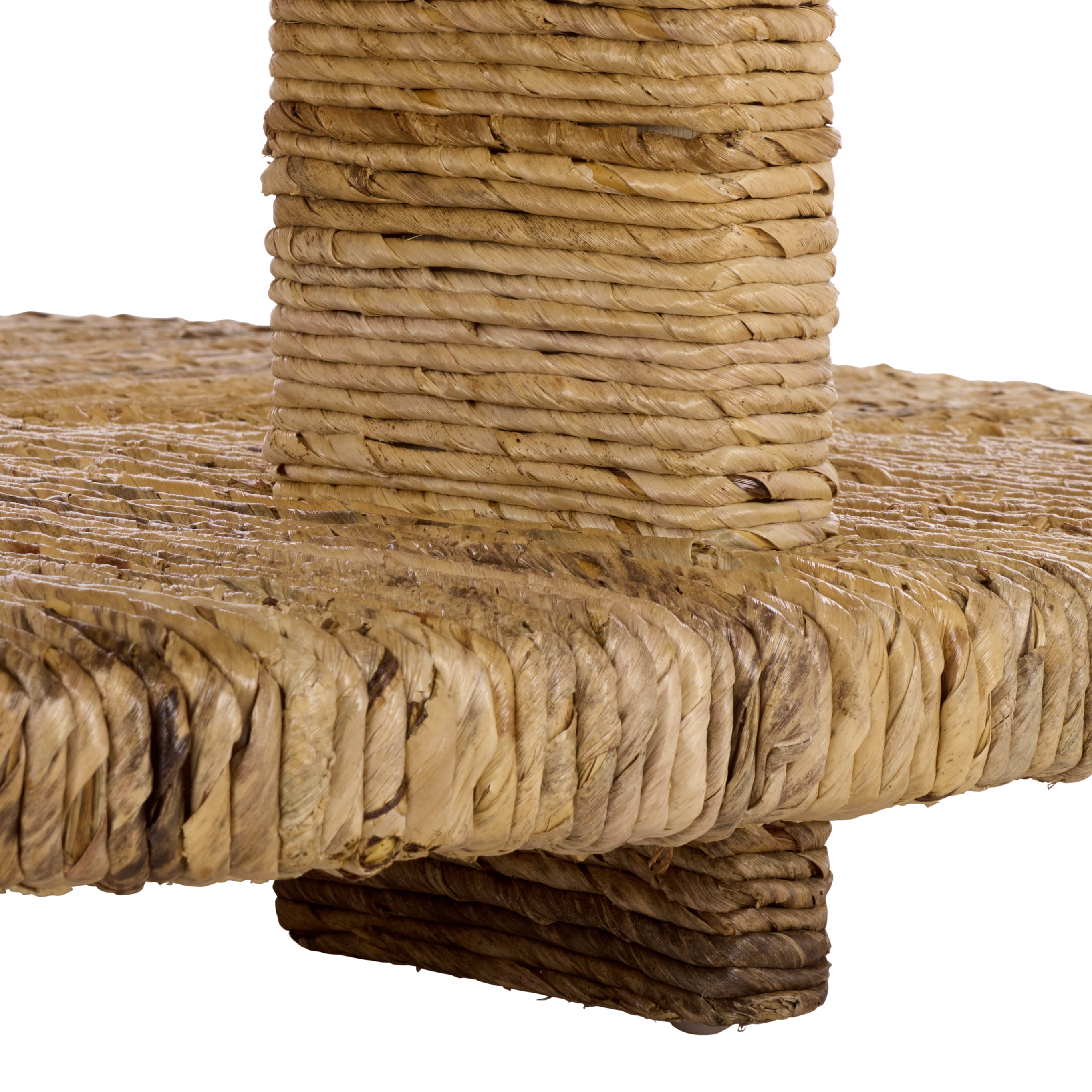 Safavieh Couture Rolando Abaca Round Coffee Table, Natural
