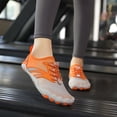 thumbnail image 4 of lnmuld Men Women Barefoot Shoes, Breathable Mesh Shoes for Water Yoga Fitness Hiking Color:Orange,Size:5.5, 4 of 6