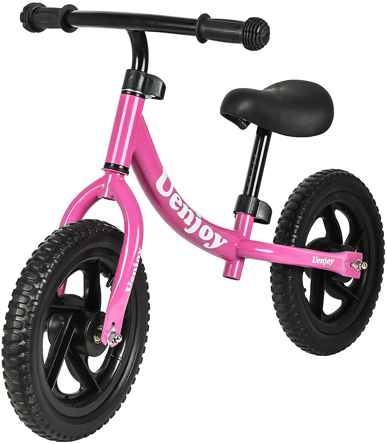 Xootz Balance Bike Pink Fun Boys Girls Toddler Training Puncture Proof EVA Tyres 
