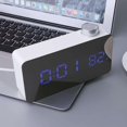 thumbnail image 3 of Reloj de Escritorio LED Pantalla de 24/12 tiempo de tiempo de tiempo de Reloj con Espejo LED Yotijar Espejo LED Despertador, 3 of 10