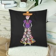thumbnail image 3 of MKHERT Day of The Dead Throw Pillowcase Pillow Cover Cushion Couver 18x18 inch, Set of 2, 3 of 3