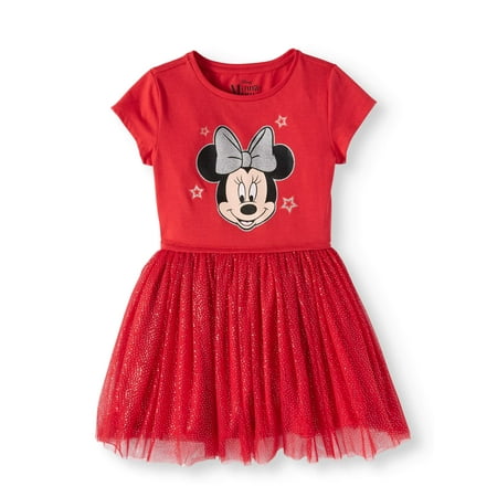 Minnie Mouse Foil Mesh Dress (Little Girls and Big