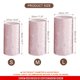 thumbnail image 2 of Juego de 3 fundas de soporte cilíndrico rosa de spandex, funda de pedestal para decoración de fiesta de boda y cumpleaños, solo contiene fundas cilíndricas (tela de terciopelo - pequeña), 2 of 5
