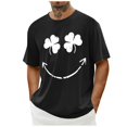 thumbnail image 5 of KIHOUT T-shirts de la Saint-Patrick pour Hommes, Manches Courtes d'Été, T-shirts à Imprimé Graphique Vert, Col Rond, en Solde, Taille S-2TG, 5 of 5