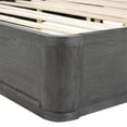 thumbnail image 3 of Pemberly Row Queen Bed with Panel Style Headboard Ash Gray Solid Wood Frame, 3 of 7