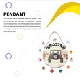 thumbnail image 4 of Inteprter Tablero para colgar en la puerta, placa de puerta de temporada de doble cara, letrero de bienvenida, colgante decorativo hecho a mano Kits de decoración para fiestas Tipo 2 Inteprter HA070491-02B, 4 of 6