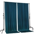 thumbnail image 2 of Cortinas de poliéster con telón de fondo de 3 x 3 m, color verde azulado oscuro AK TRADING, 2 of 7