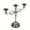 Bronze, variant on M Buder Metal Candle Holder 3 Arms High Gloss Retro Exquisite Candlestick Holder for Dining Tables Wedding Decoration Bronze