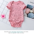 thumbnail image 6 of Gyratedream Baby Girls 1 or 3 Pack Short-sleeve Romper for Newborn Infant Toddler Bodysuits, 6 of 7