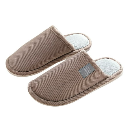 

Cathalem Men Slipper Socks 12 Slip Flip For Men Mens Shoes Warm Slippers Flop On House Plush Slippers Soft Men s slipper Shoes Coffee 11
