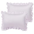 thumbnail image 1 of Unique Bargains Satin Pillowcase Ruffled Pillow Shams Silky Sateen Pillow Cases Covers, 1 of 8