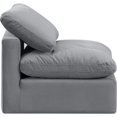 thumbnail image 6 of Meridian Furniture Indulge Contemporary Velvet Armless Chair in Gray, 6 of 9
