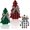 Buffalo Plaid Style, variant on Christmas Decor 3 Pieces Wood Table Rustic Christmas Tree Farmhouse Wooden Xmas Centerpiece for Small Table Xmas Trees Tiered Tray Decoration