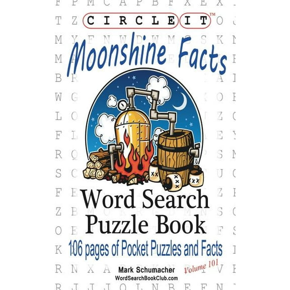 Circle It, Moonshine Facts, Word Search, Puzzle Book, (Paperback)