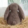 thumbnail image 5 of 9.8" Soft Stuffed Easter Bunny Plush Toy, Cute Floppy Eared Rabbit Pillow, Sweet Plushie for Easter Basket Stuffers & Spring Home Decor, Perfect Gift for All Ages (Toffee Brown), 5 of 8
