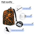 thumbnail image 5 of Daiia Daisies Vintage Canvas Backpack for Men and Women ,Hiking Backpack,Travel Laptop Bag for School,Large Capacity Backpack, 5 of 8