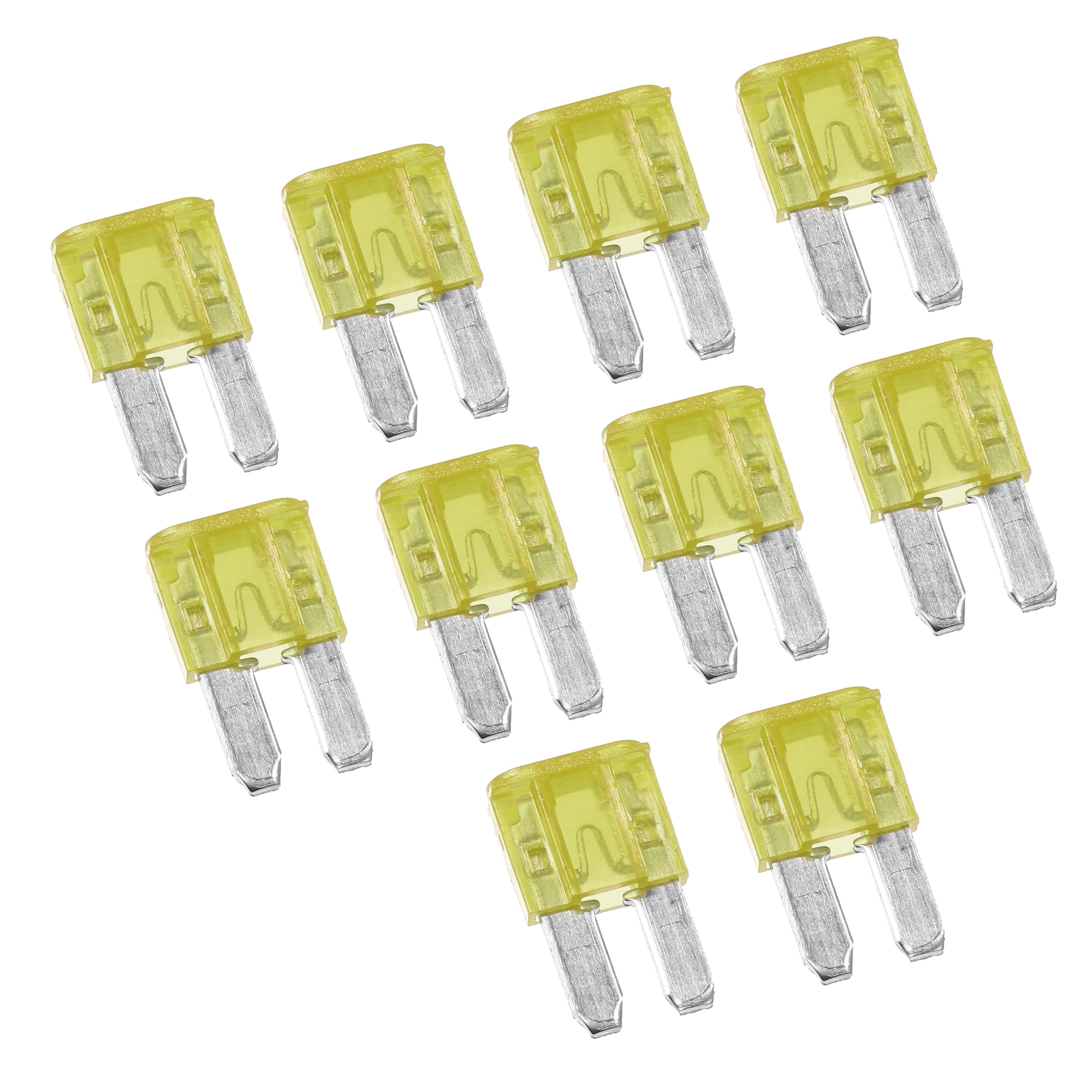 Unique Bargains 10pcs 20A 20Amp Car Mini Blade Fuses for Boat Truck RV