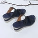 thumbnail image 5 of Zapatillas de cuña para mujer de fondo plano con tacón alto y flores informales retro de verano Wmkox8yii hj789, 5 of 9