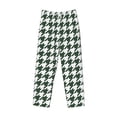 thumbnail image 6 of Uemuo Scottish Checkered Pattern Men's Wide Leg Palazzo Lounge Pants with Pockets Light Weight Loose Comfy Casual Pajama Pants-Small, 6 of 9