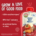 thumbnail image 5 of Earth's Best Organic Stage 3 Baby Food, Beef Medley Protein & Veggie Puree, 4 oz Pouch, 5 of 11