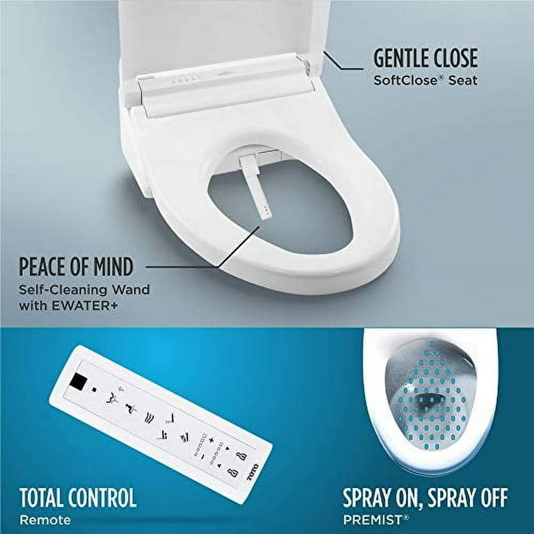TOTO® WASHLET® C5 Electric Bidet, PREMIST, EWATER+ Wand, Elongated