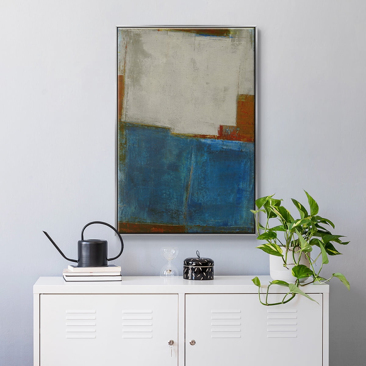 Steady Moves Framed Premium Gallery Wrapped Canvas - Ready to Hang - 27 x 41 - Silver Floating Frame