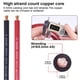 thumbnail image 2 of Cable de batería de soldadura iGreely 6 AWG 10 pies negro + 10 pies rojo, 2 of 8