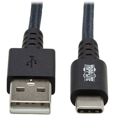 Tripp Lite U038-006-GY-MAX Heavy-Duty USB-A to USB-C Cable (M/M), Gray, 6 ft. (1.8 m) - 5.91 ft Data Transfer Cable for Smartphone, Computer, Charger, MacBook, Chromebook, Notebook, Hard Drive, Tablet